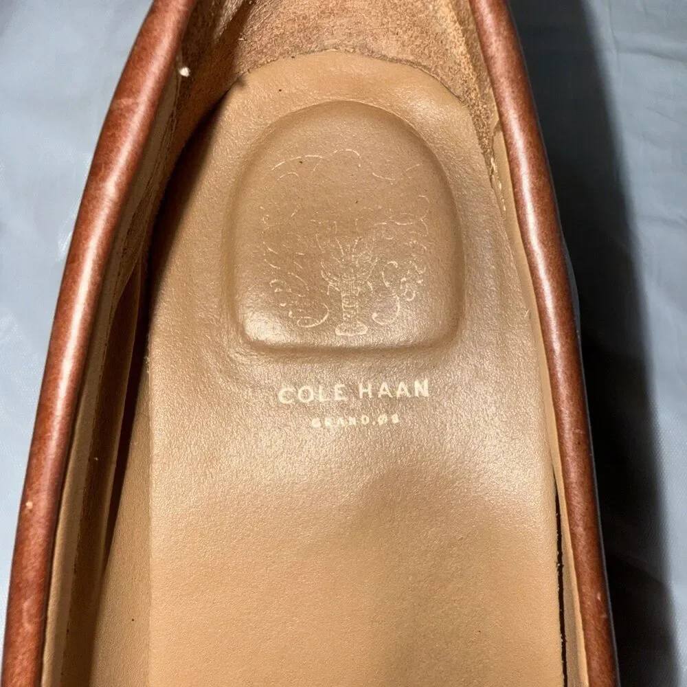 Cole Haan Pinch Grand OS Penny Loafers Mens 10.5 M British Tan Leather Shoes